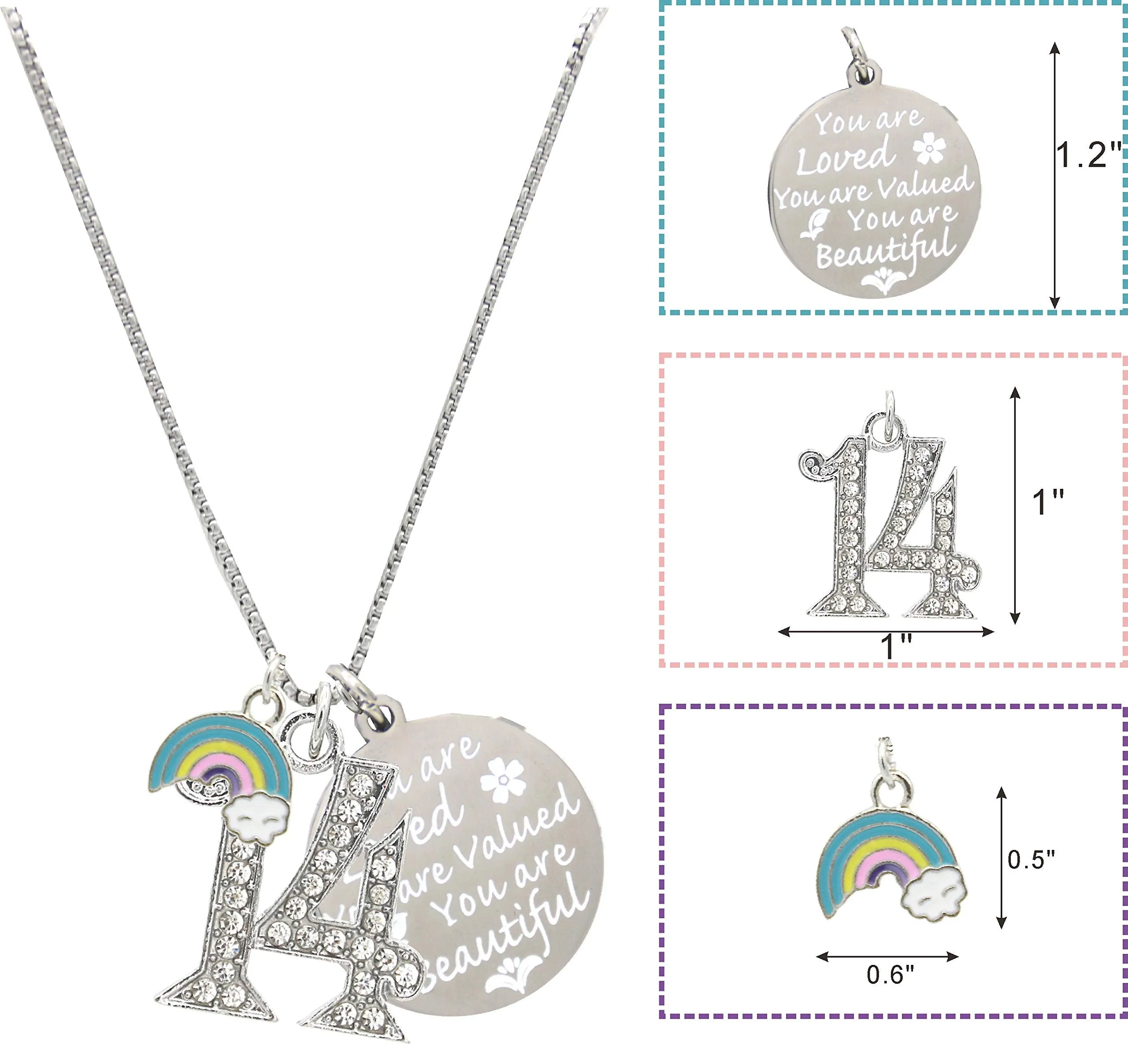 14th Birthday, 14th Birthday Gift, 14th Birthday Girl Gifts, 14th Birthday Necklace, Gifts