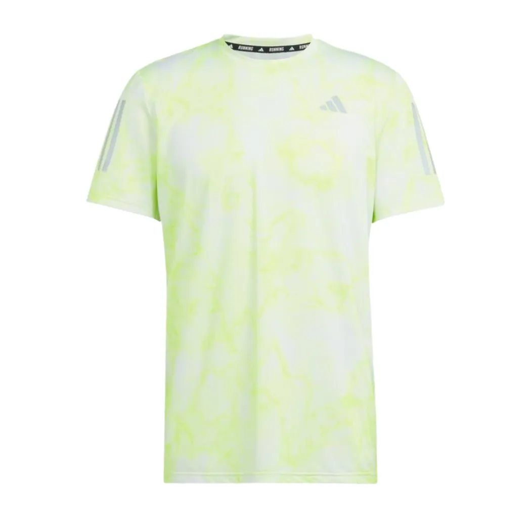 adidas Own The Run Allover Print Men's Tee