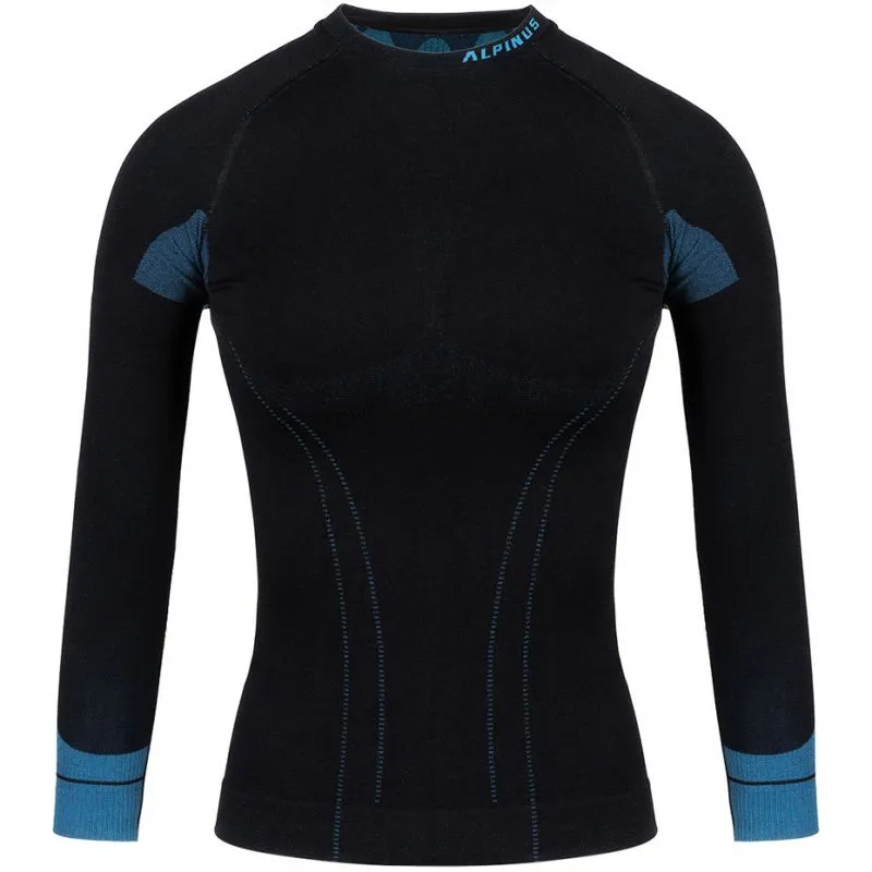 Alpinus Women Thermoactive Sweatshirt Tactical Base Layer - Black/Blue