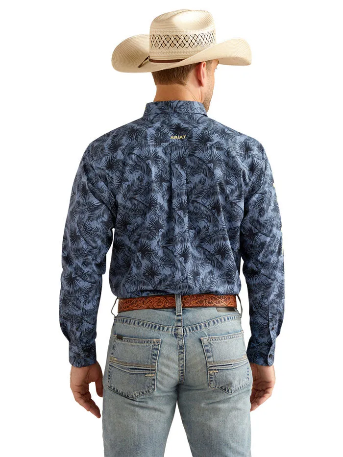 Ariat 10048393 Mens Team Garett Classic Fit Shirt Blue