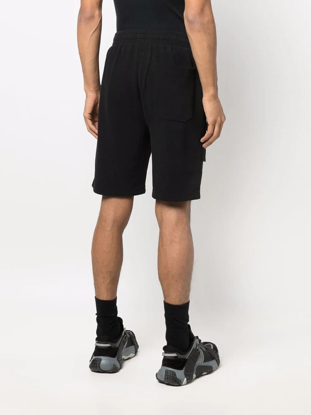 Asymmetric-Layered Woven Shorts