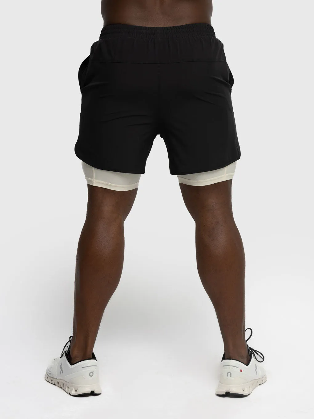 BARRY'S BLACK SHORT 5IN LINED