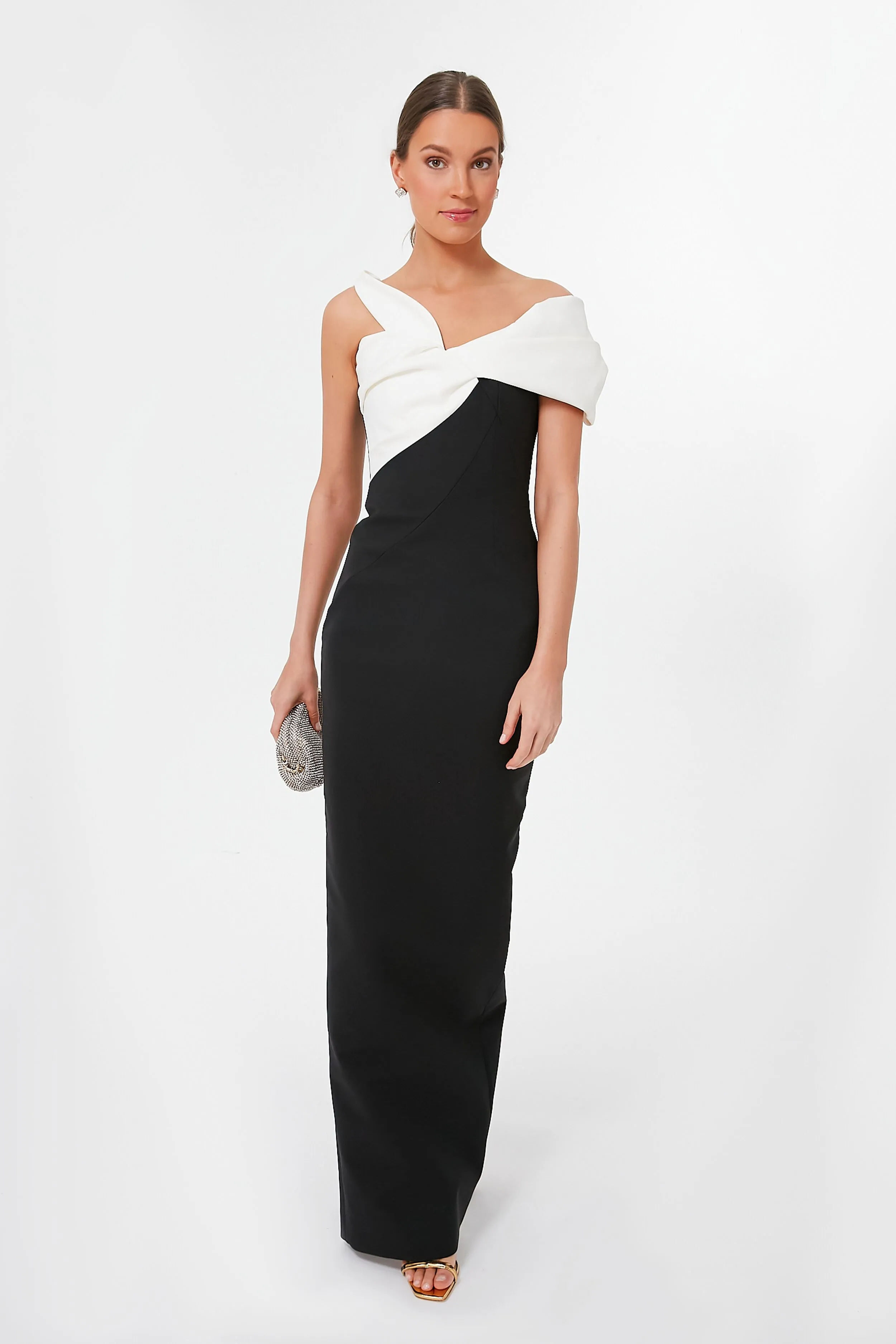 Black and White Matteo Gown