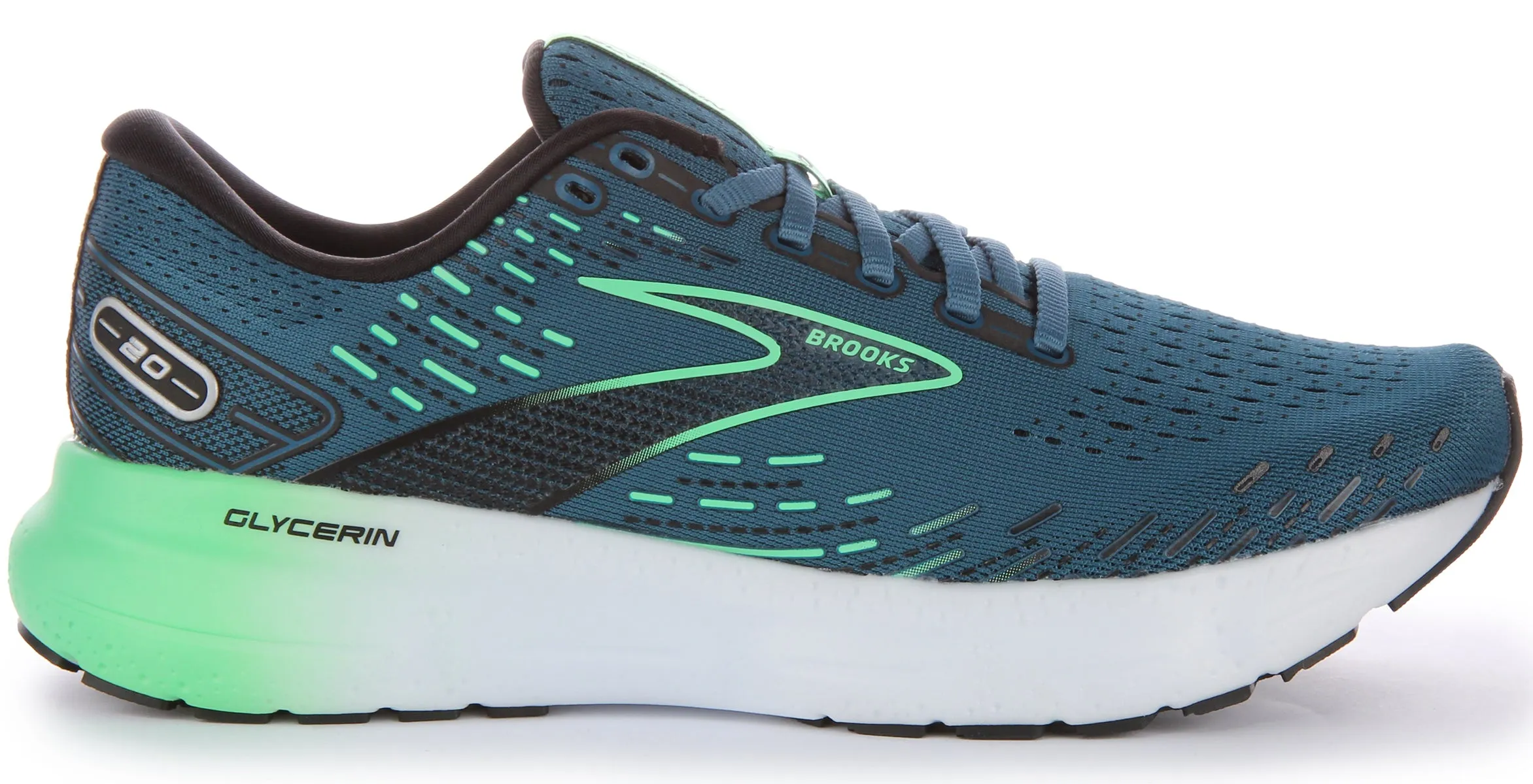 Brooks Glycerine 20 In Turquoise For Men