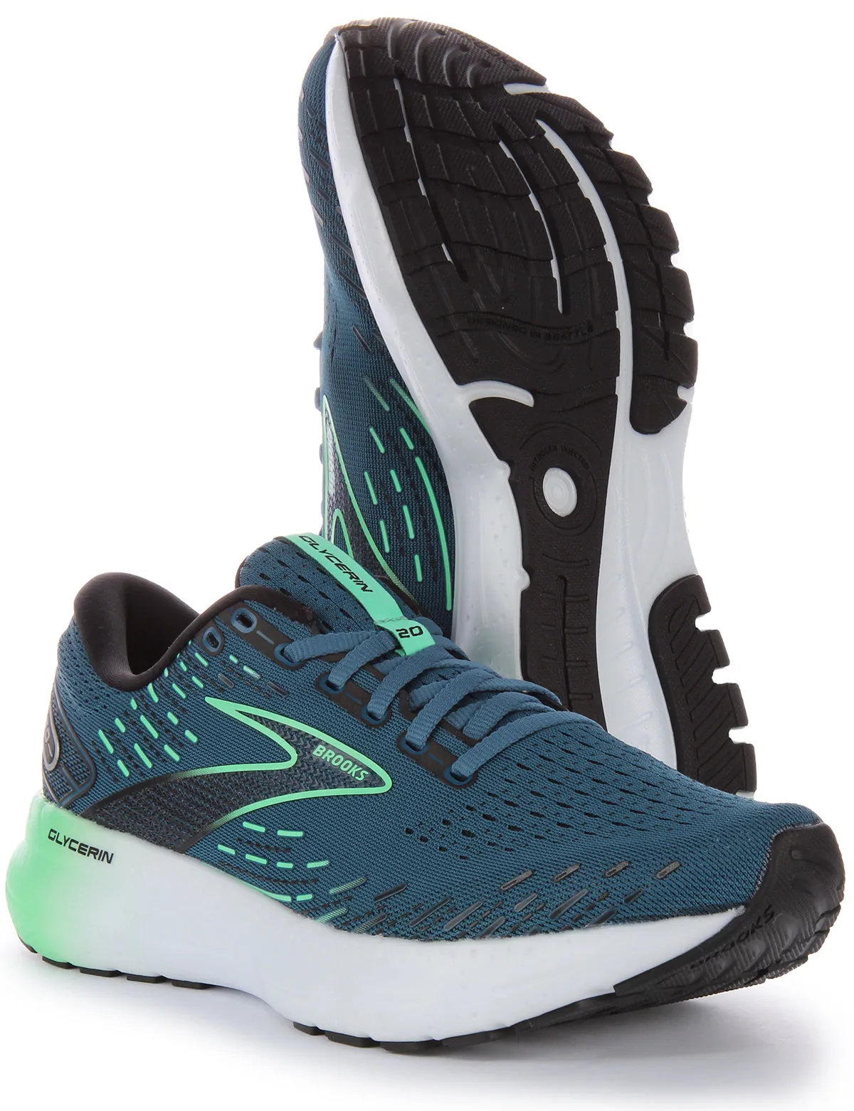 Brooks Glycerine 20 In Turquoise For Men