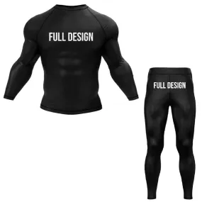 Custom BJJ Rash Guard Set