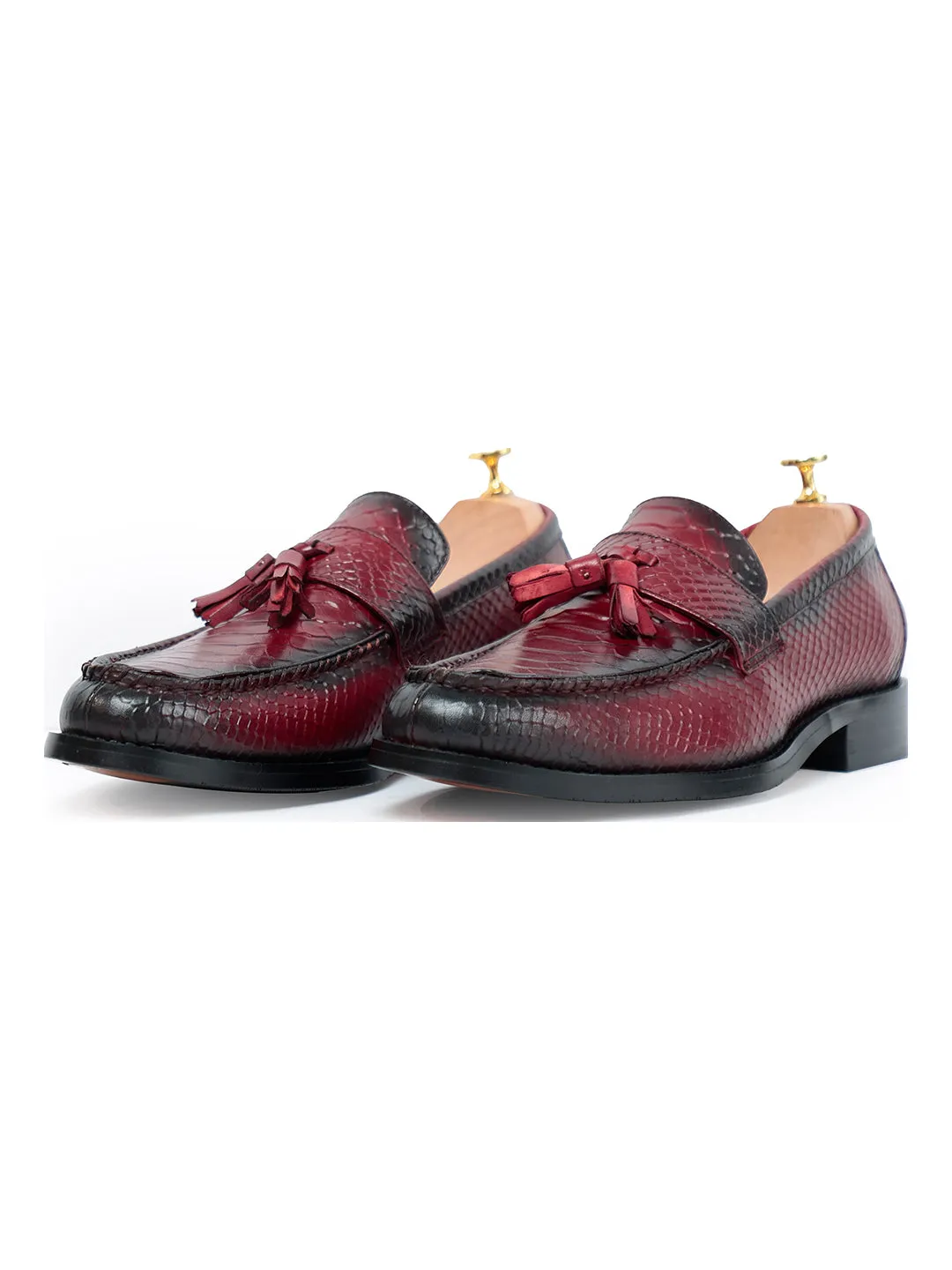 Dominator Tassel Maroon Slip Ons