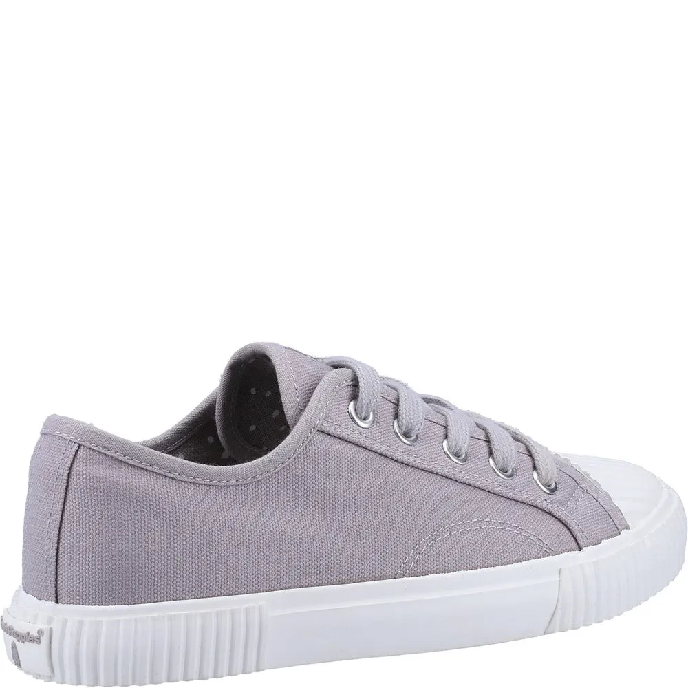 Grey Brooke Canvas Trainers