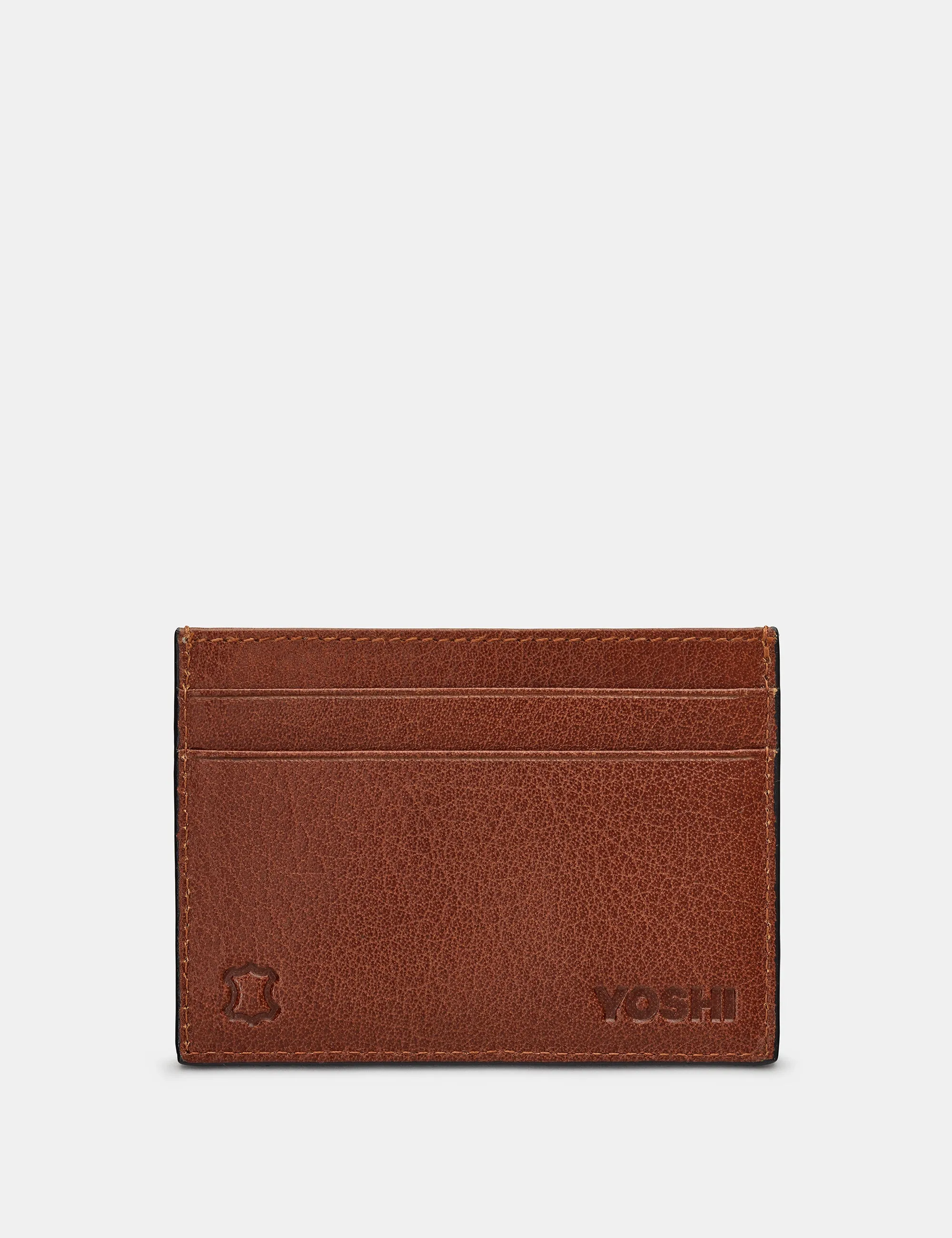 Mod Target Brown Leather Academy Card Holder