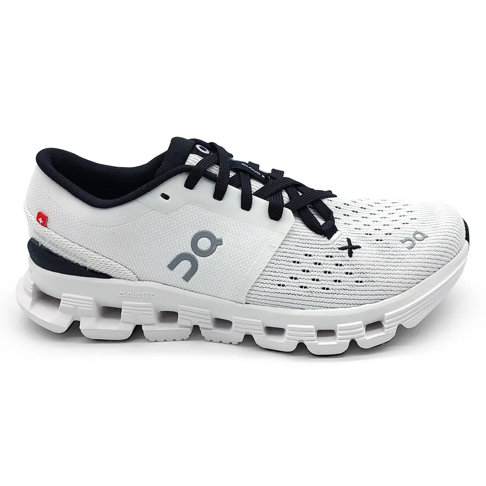 On Running Womens Cloud X 4 - Ivory Black Running Shoes