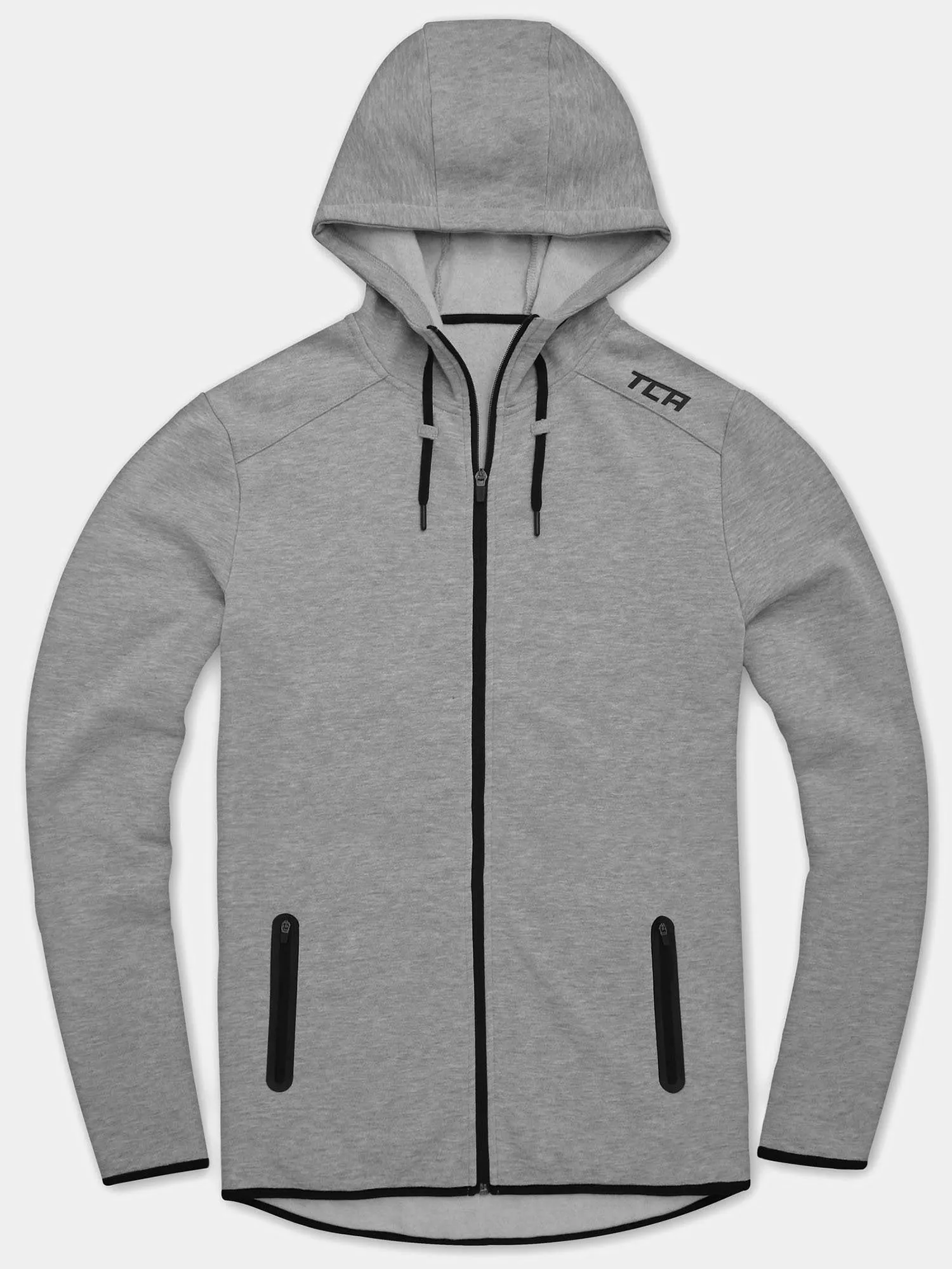 Mens Tech Running Hoodie with Zip Pockets - Revolution Fitness Apparel