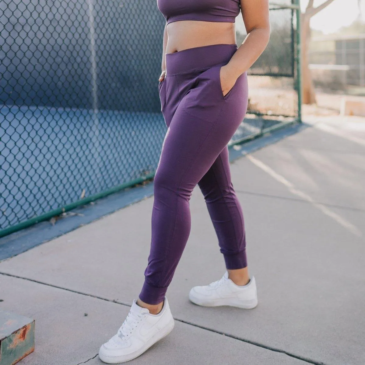 Studio Skin Joggers - Eggplant