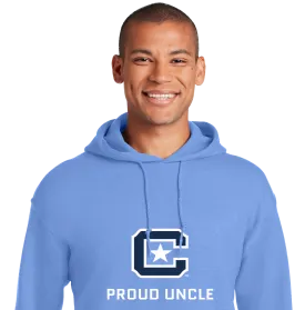 The Citadel Block C Star logo, Proud Uncle,  Heavy Blend™ Hooded Sweatshirt