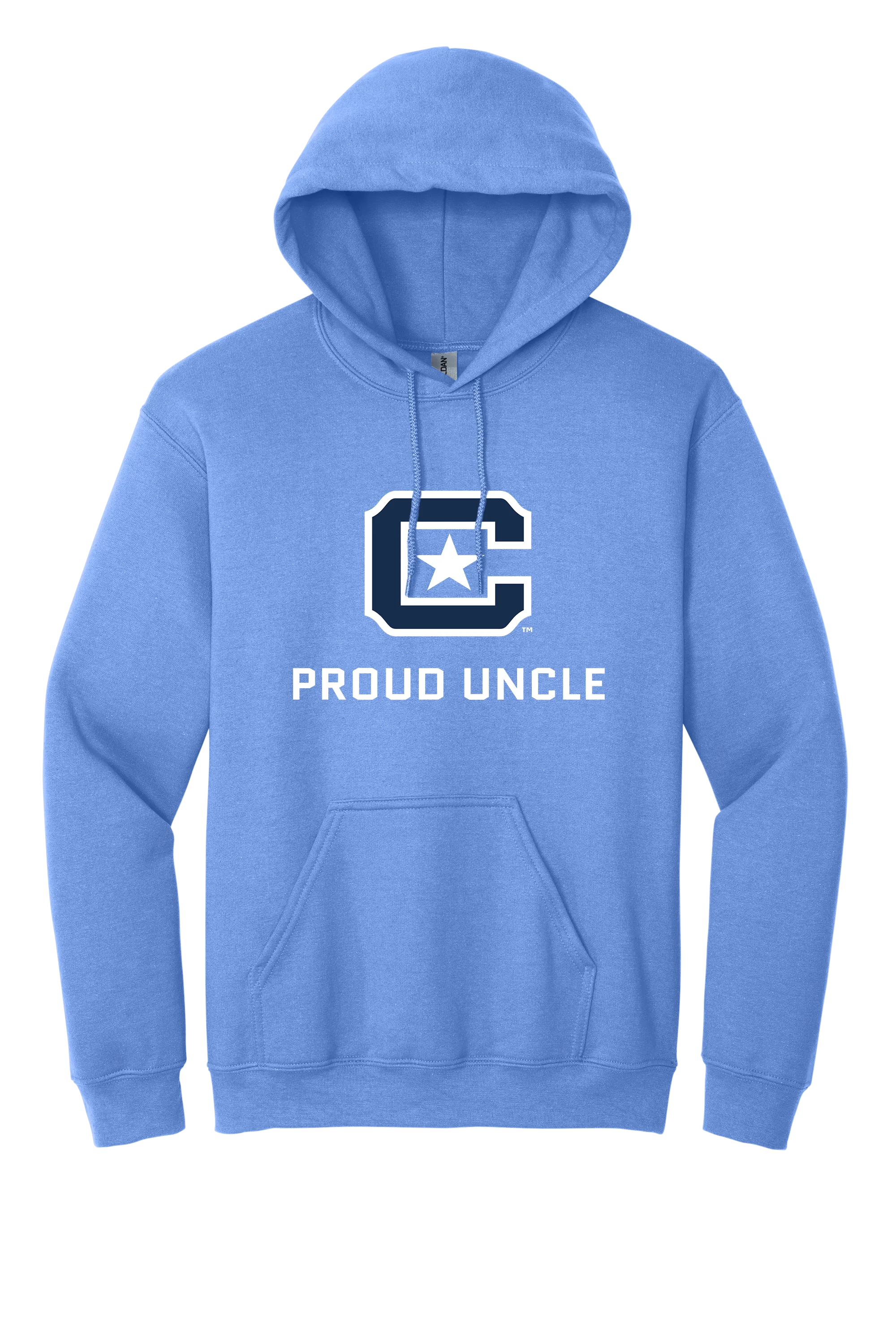 The Citadel Block C Star logo, Proud Uncle,  Heavy Blend™ Hooded Sweatshirt