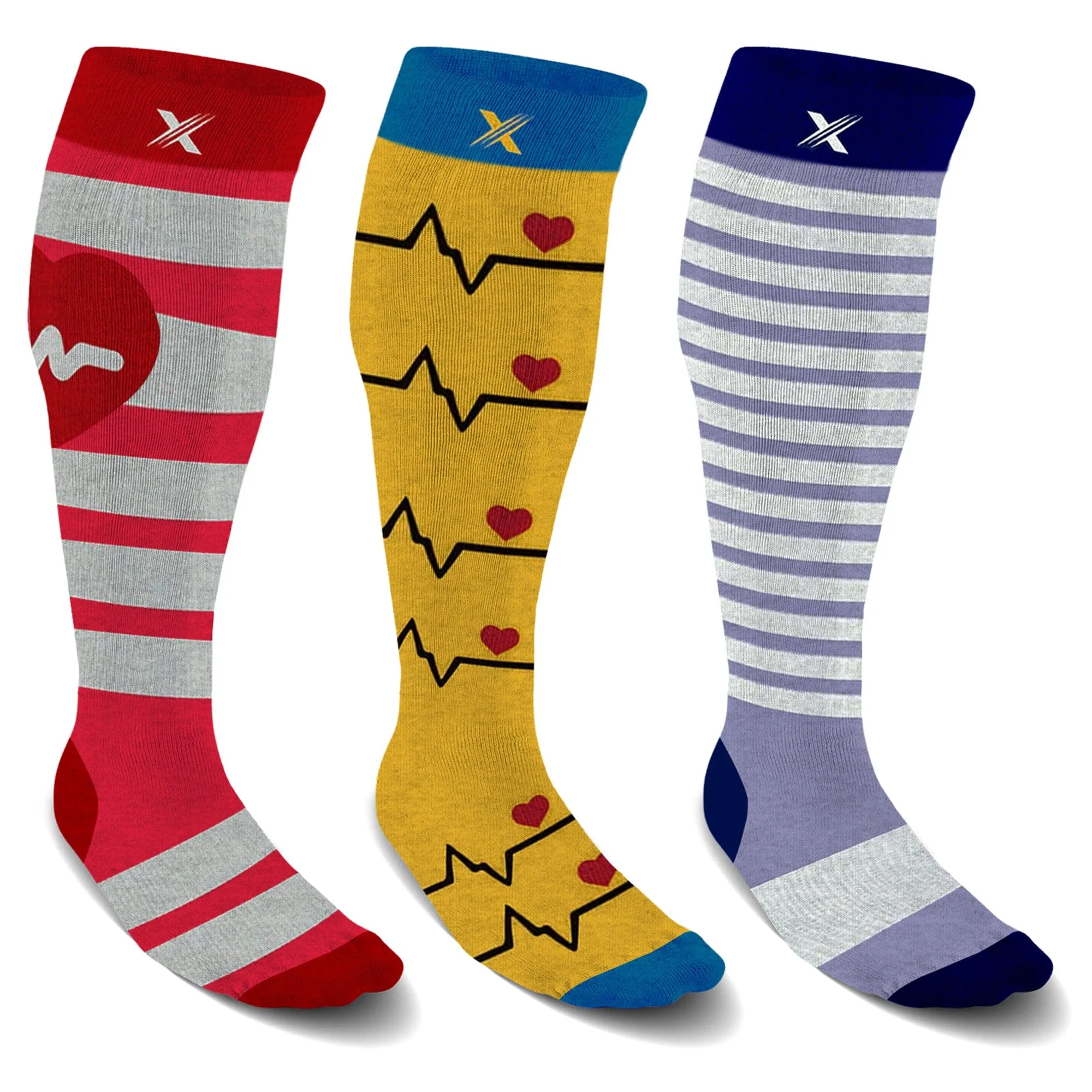 Wide Calf Graduated Socks (3-Pairs)