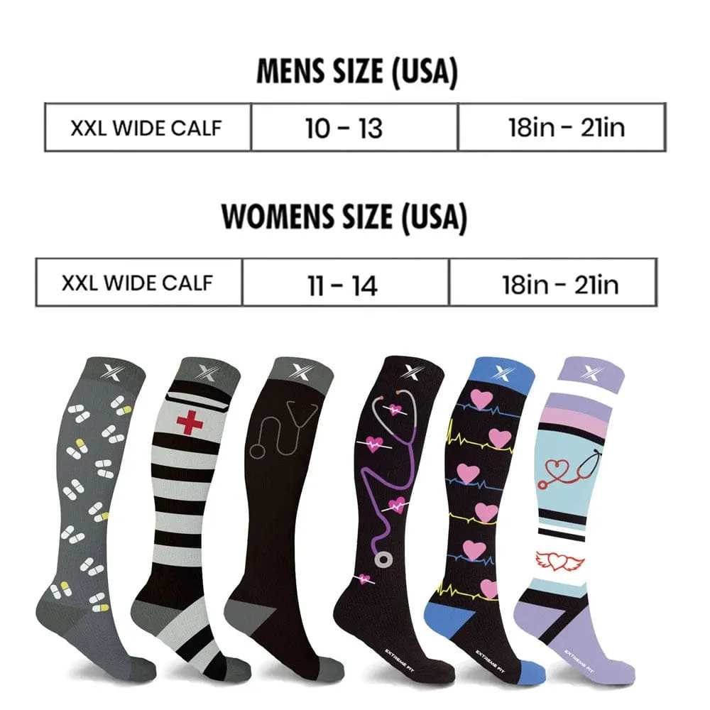 Wide Calf Graduated Socks (3-Pairs)