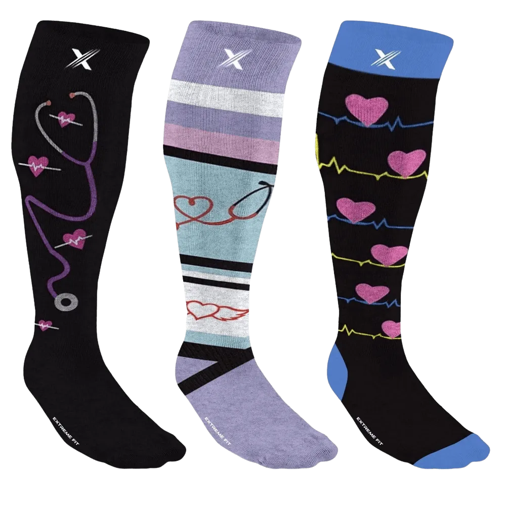 Wide Calf Graduated Socks (3-Pairs)